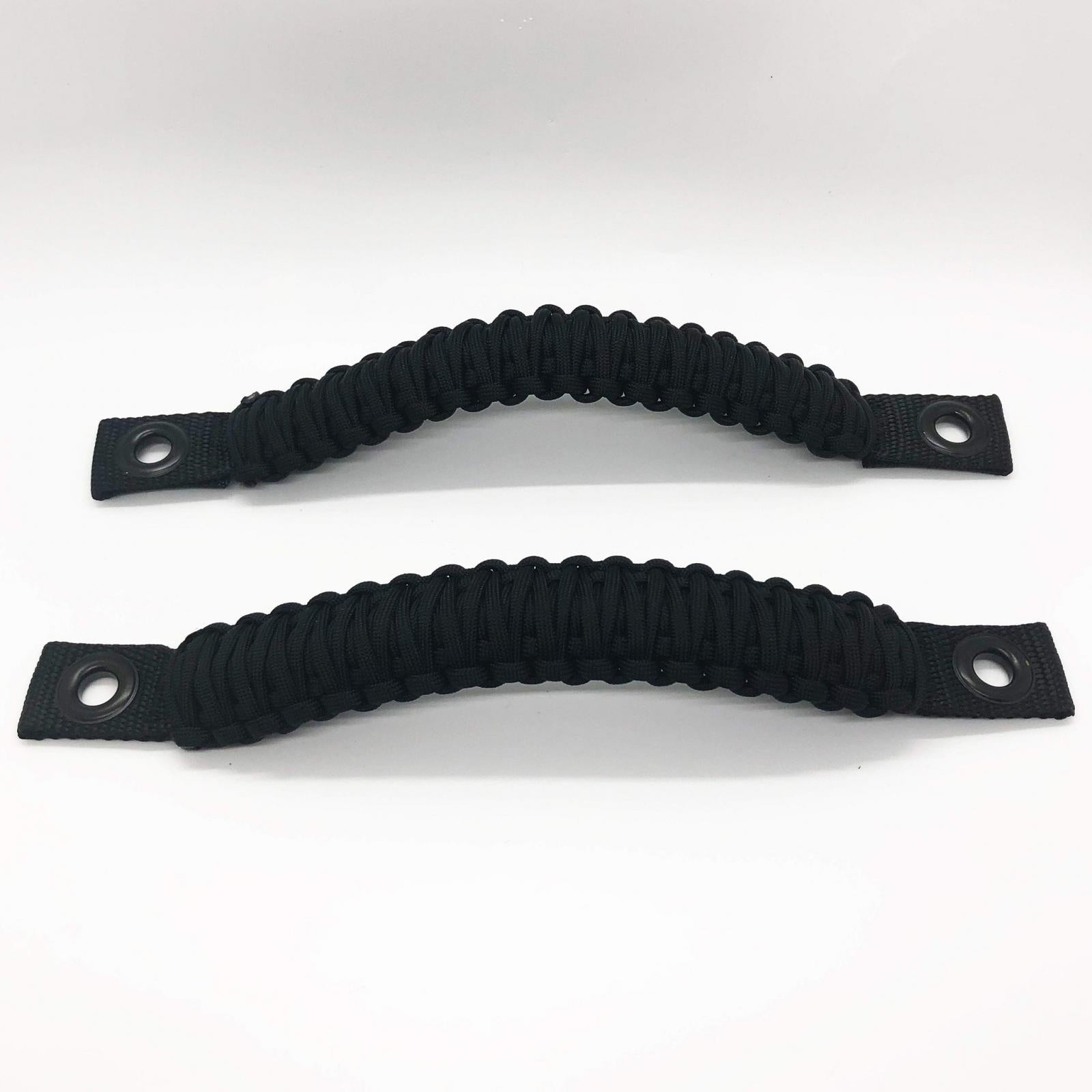 Paracord Grab Handles Front Pair Bolt-On for 18-25 Jeep Wrangler JL, JLU and Gladiator Made in USA 550 Paracord Bartact-12