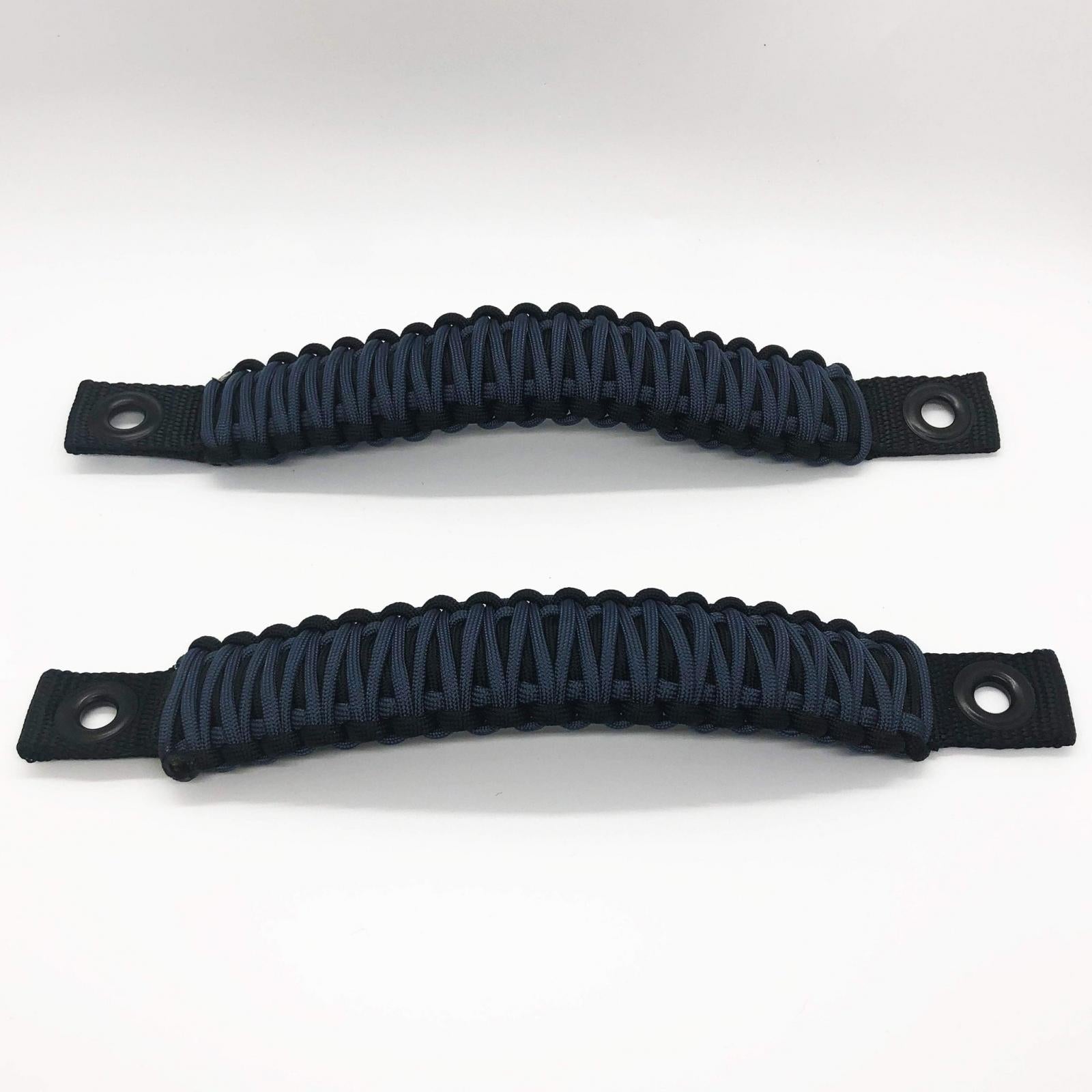 Paracord Grab Handles Front Pair Bolt-On for 18-25 Jeep Wrangler JL, JLU and Gladiator Made in USA 550 Paracord Bartact-11