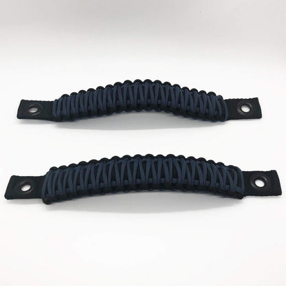 Paracord Grab Handles Front Pair Bolt-On for 18-25 Jeep Wrangler JL, JLU and Gladiator Made in USA 550 Paracord Bartact-11
