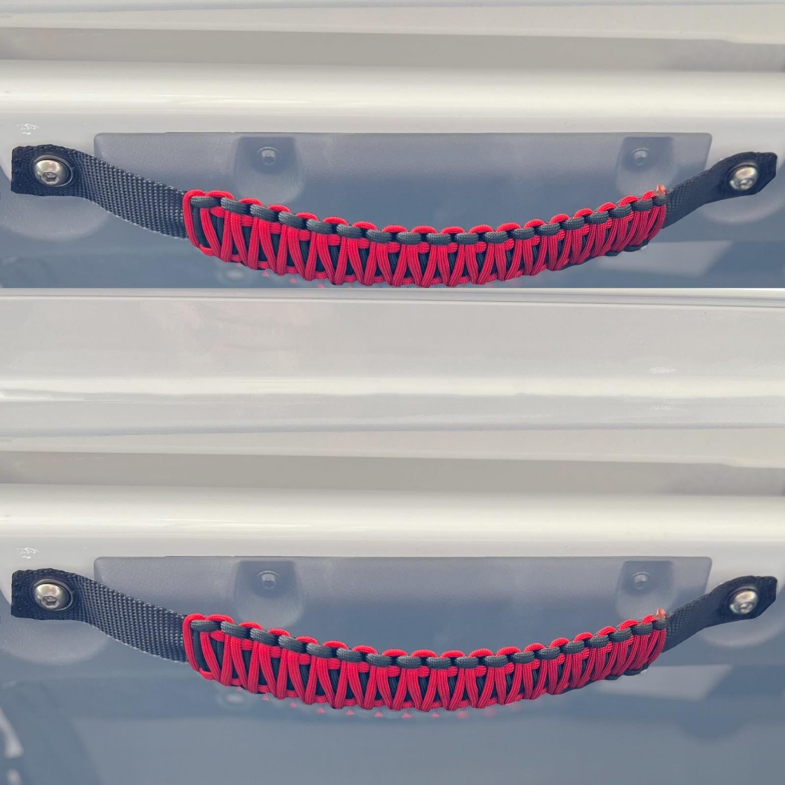 Paracord Grab Handles Front Pair Bolt-On for 18-25 Jeep Wrangler JL, JLU and Gladiator Made in USA 550 Paracord Bartact-10