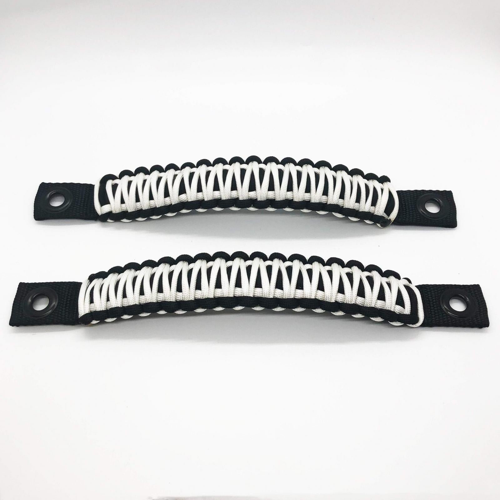 Paracord Grab Handles Front Pair Bolt-On for 18-25 Jeep Wrangler JL, JLU and Gladiator Made in USA 550 Paracord Bartact-5