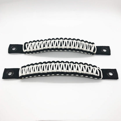 Paracord Grab Handles Front Pair Bolt-On for 18-25 Jeep Wrangler JL, JLU and Gladiator Made in USA 550 Paracord Bartact-5