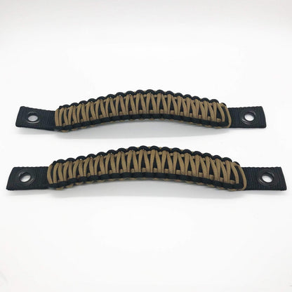 Paracord Grab Handles Rear Pair Bolt-On for 18-25 Jeep Wrangler JL, JLU Made in USA 550 Paracord Bartact-25