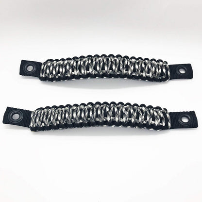 Paracord Grab Handles Rear Pair Bolt-On for 18-25 Jeep Wrangler JL, JLU Made in USA 550 Paracord Bartact-23