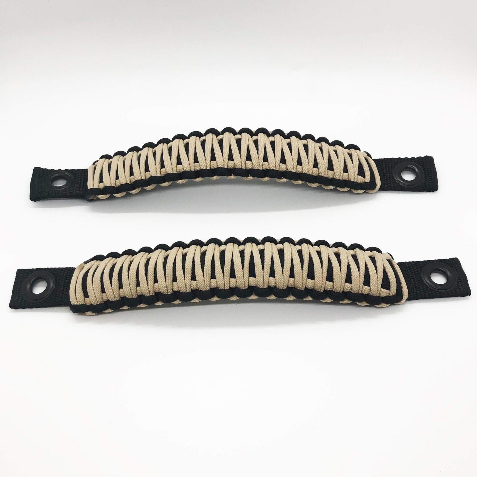 Paracord Grab Handles Rear Pair Bolt-On for 18-25 Jeep Wrangler JL, JLU Made in USA 550 Paracord Bartact-17