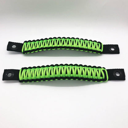 Paracord Grab Handles Rear Pair Bolt-On for 18-25 Jeep Wrangler JL, JLU Made in USA 550 Paracord Bartact-16