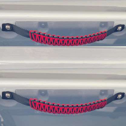 Paracord Grab Handles Rear Pair Bolt-On for 18-25 Jeep Wrangler JL, JLU Made in USA 550 Paracord Bartact-10
