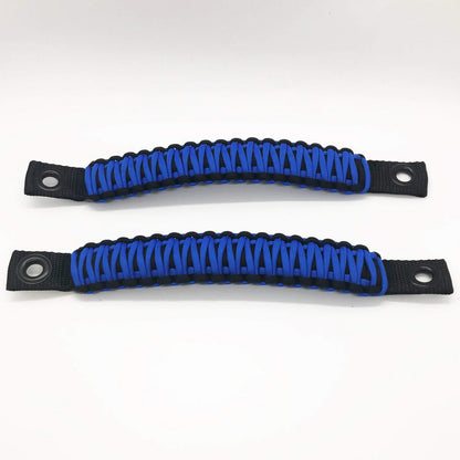 Paracord Grab Handles Rear Pair Bolt-On for 18-25 Jeep Wrangler JL, JLU Made in USA 550 Paracord Bartact-7