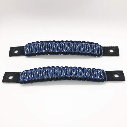 Paracord Grab Handles Rear Pair Bolt-On for 18-25 Jeep Wrangler JL, JLU Made in USA 550 Paracord Bartact-4