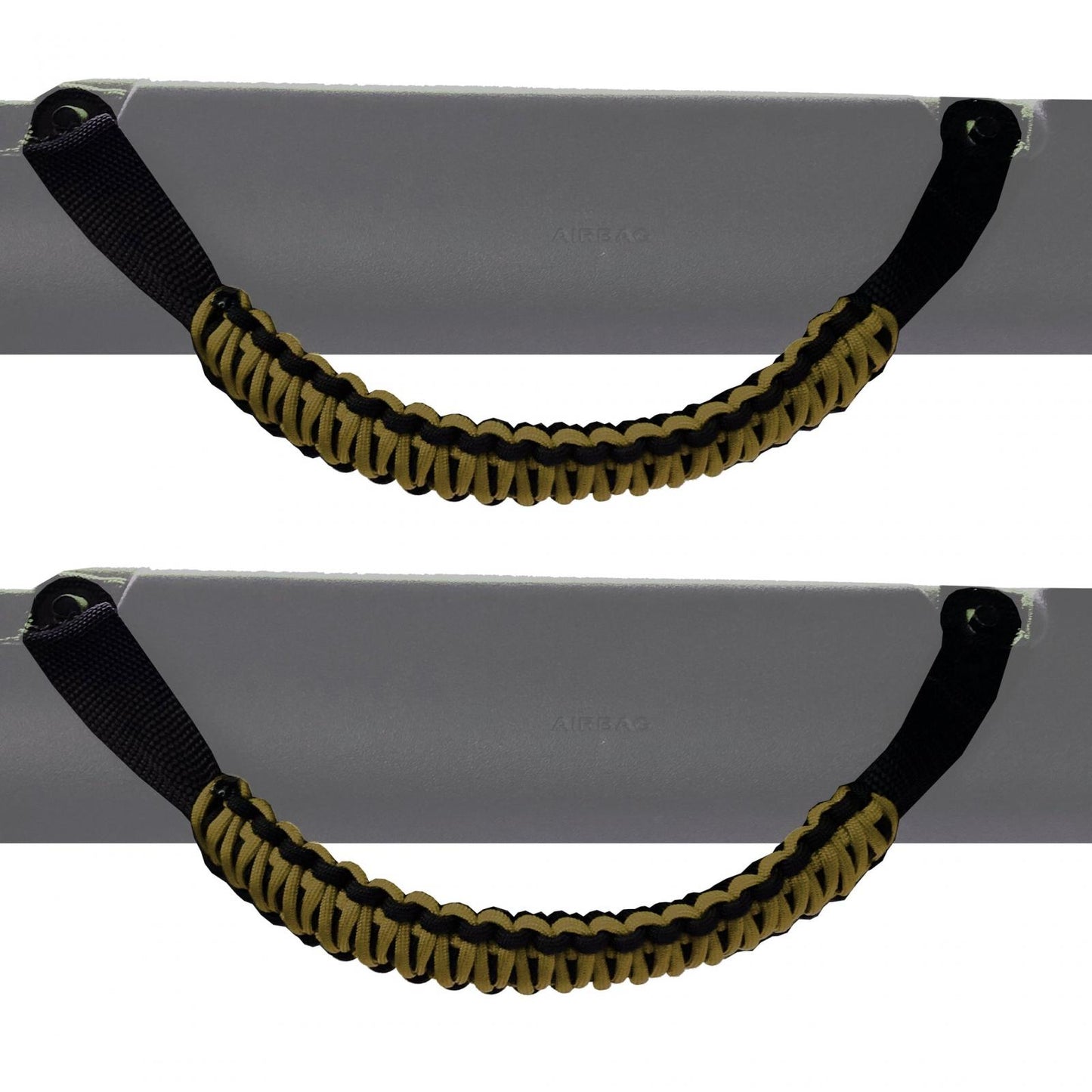 Paracord Grab Handles Pair for Ford Bronco 2021-2024 Roll Bar Front or Rear Bartact-25