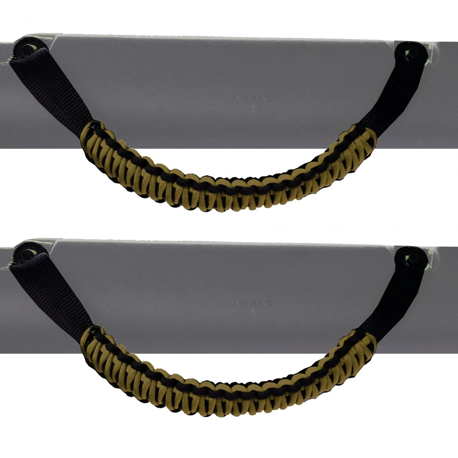 Paracord Grab Handles Pair for Ford Bronco 2021-2024 Roll Bar Front or Rear Bartact-25