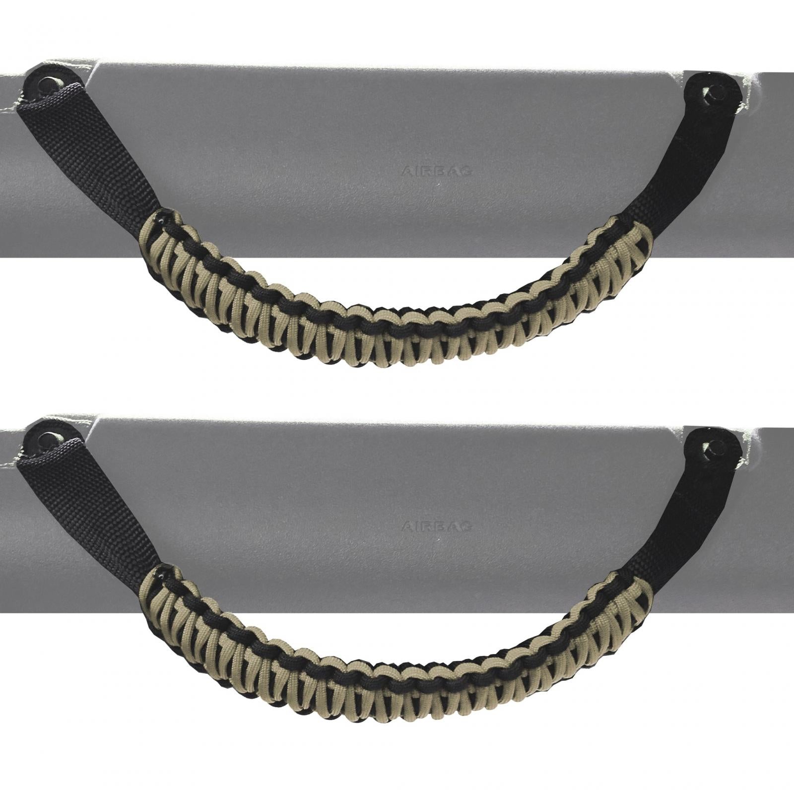 Paracord Grab Handles Pair for Ford Bronco 2021-2024 Roll Bar Front or Rear Bartact-20