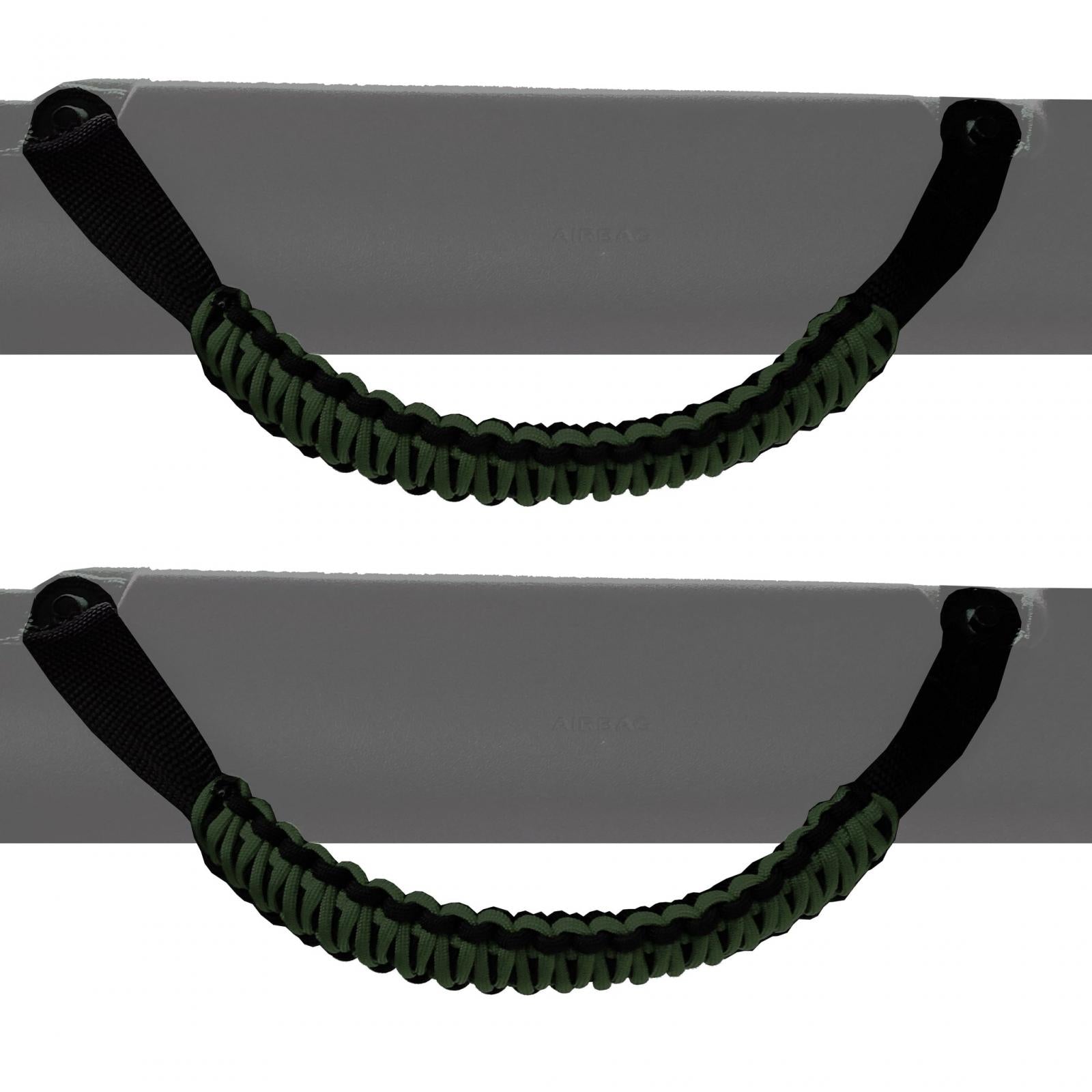 Paracord Grab Handles Pair for Ford Bronco 2021-2024 Roll Bar Front or Rear Bartact-2
