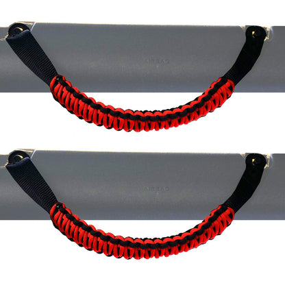 Paracord Grab Handles Pair for Ford Bronco 2021-2024 Roll Bar Front or Rear Bartact-7
