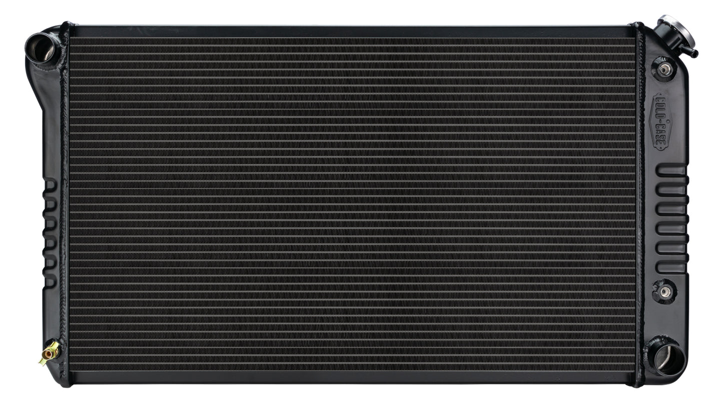 Cold Case Radiators 68-77 GM A Body Aluminum Radiator Automatic Black Night Rider Series Cold Case Radiators