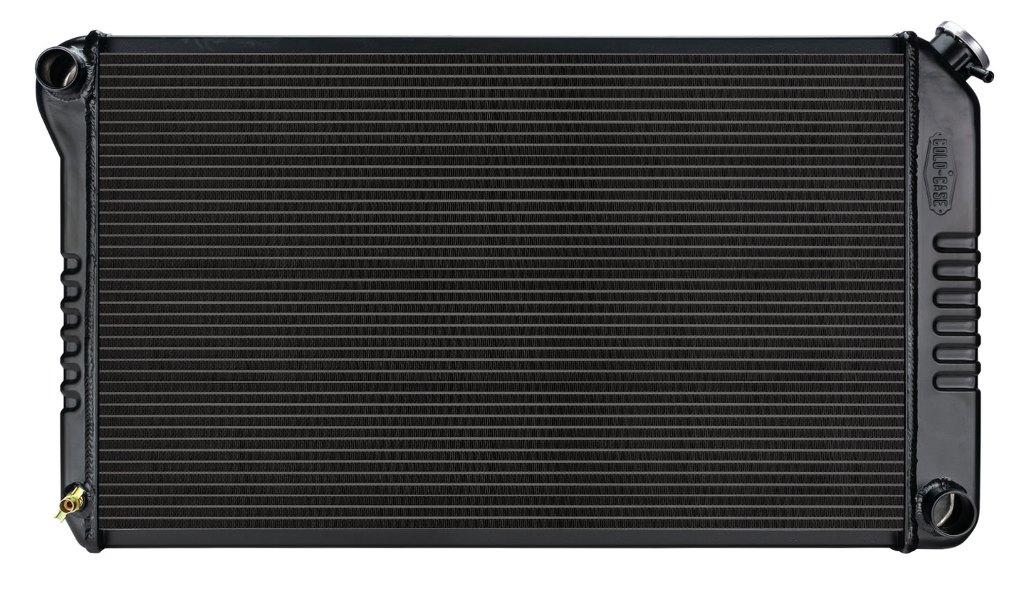 Cold Case Radiators 68-77 GM A-Body Manual Aluminum Radiator Black Night Rider Series Cold Case Radiators