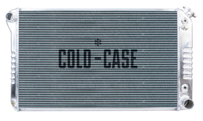 77-87 Chevy/GMC Pickup Truck 21 Inch Aluminum Radiator AT and 12 Inch Fan Kit Cold Case Radiators-1