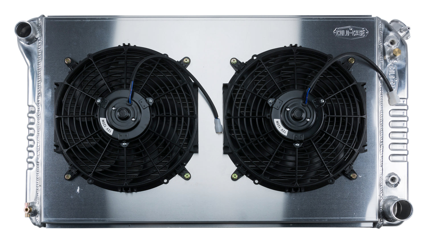 77-87 Chevy/GMC Pickup Truck Aluminum Radiator And 14 Inch Dual Fan Kit Cold Case Radiators