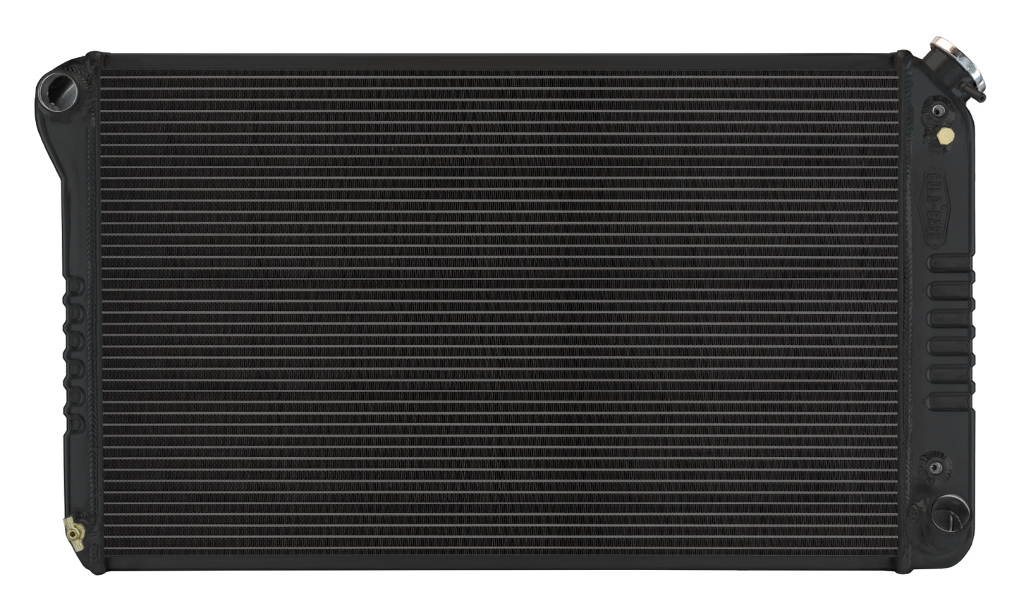Cold Case Radiators 67-76 Chevy GMC Pickup Truck Automatic Aluminum Radiator Black Night Rider Series Cold Case Radiators
