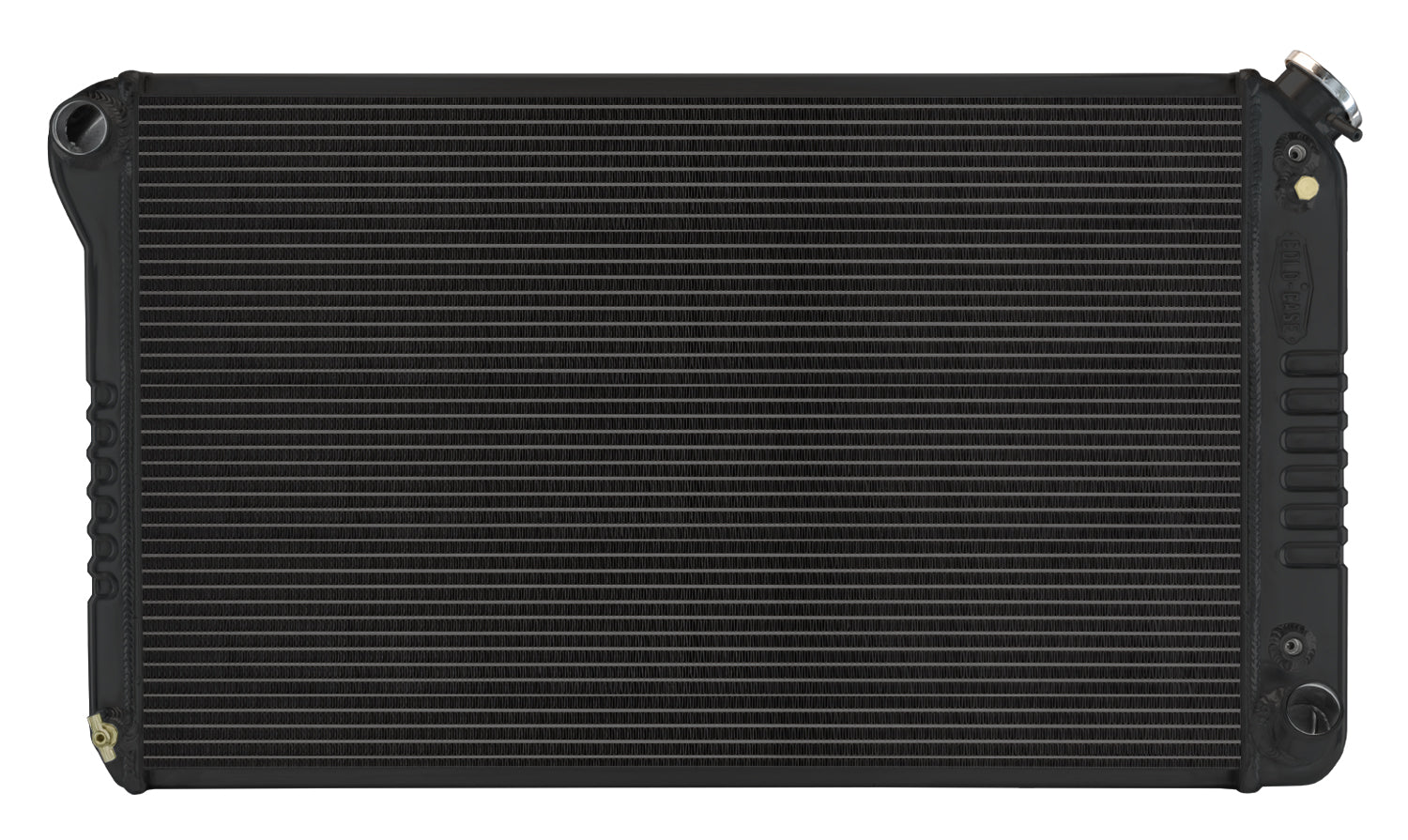 Cold Case Radiators 67-76 Chevy GMC Pickup Truck Automatic Aluminum Radiator Black Night Rider Series Cold Case Radiators