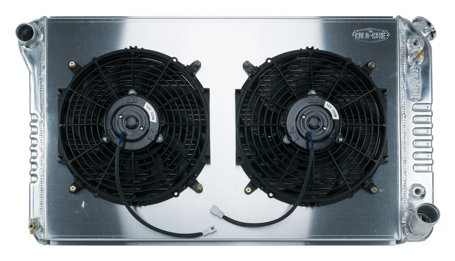 67-76 Chevy GMC Pickup Truck Aluminum Radiator And 12 Inch Fan Kit AT Cold Case Radiators