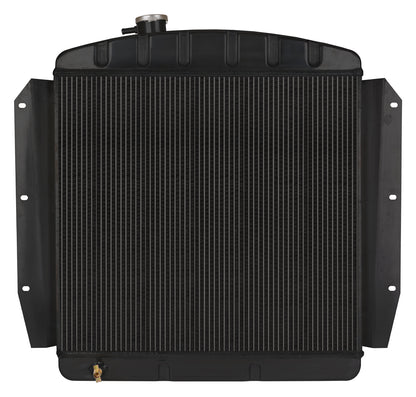 55-59 Chevy Truck Aluminum Radiator Black Night Rider Series Cold Case Radiators-1
