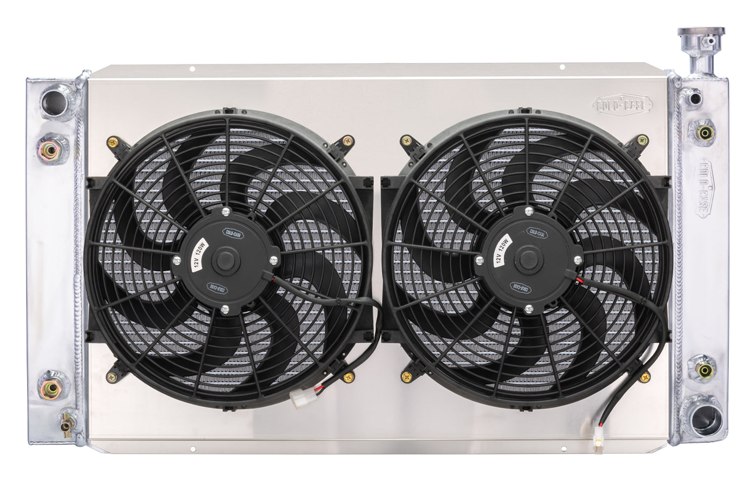 88-98 GM 1500 Truck W/EOC Dual 14 Inch Fan Kit Cold Case Radiators