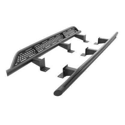 Frame Mounted Steel Sliders Textured Black 2014-2024 Toyota 4Runner Go Rhino-1