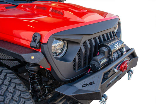 2018 2025 Jeep Gladiator JT Replacement Grille Black DV8 Offroad-1