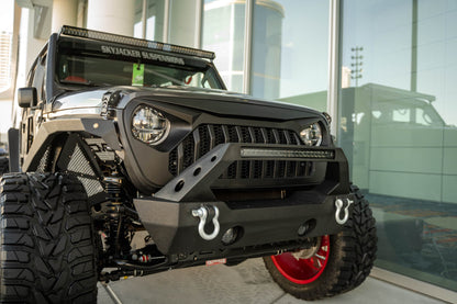 2018 2025 Jeep Gladiator JT Replacement Grille Black DV8 Offroad-13