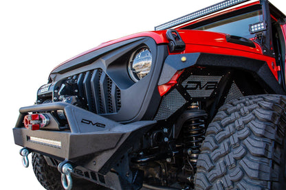 2018 2025 Jeep Gladiator JT Replacement Grille Black DV8 Offroad-3