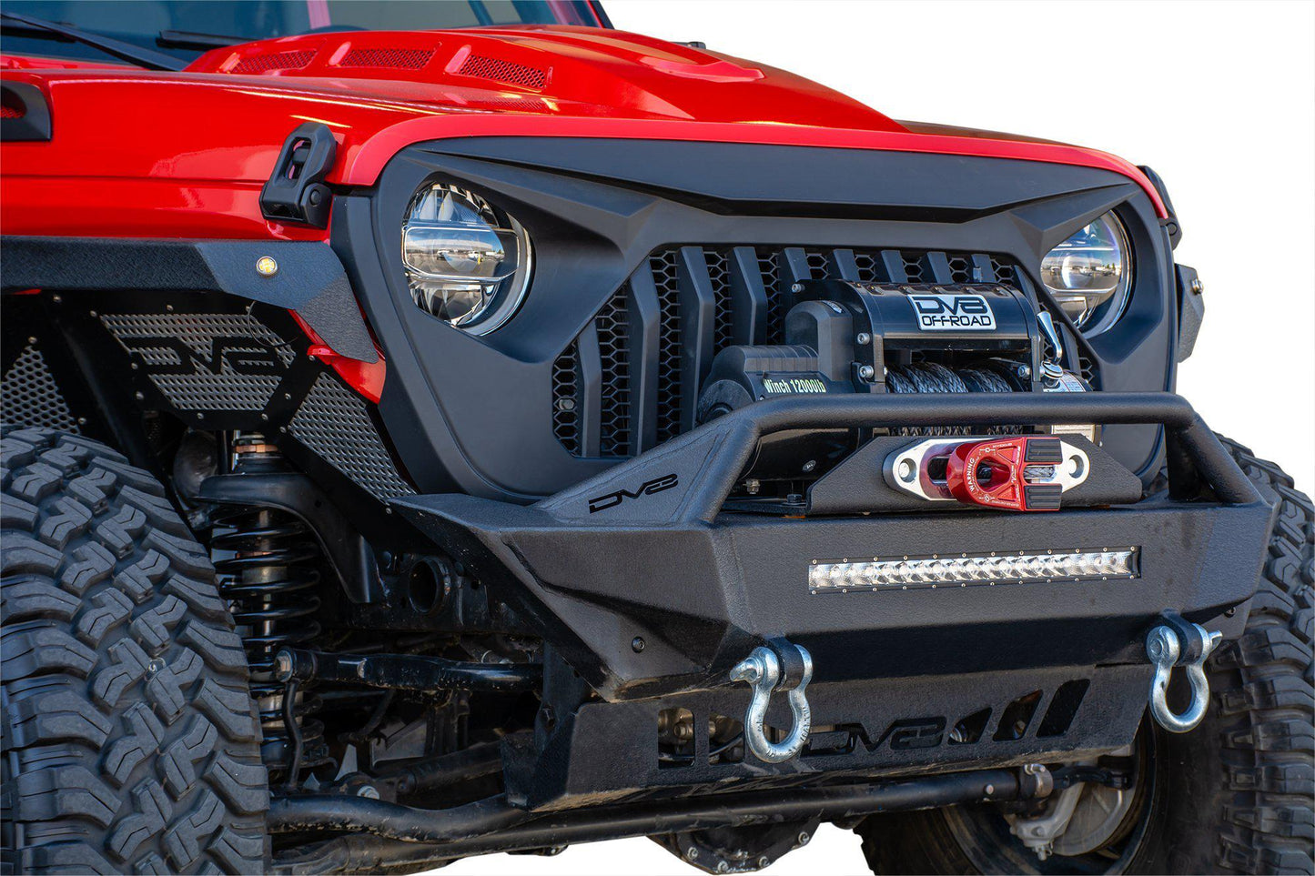 2018 2025 Jeep Gladiator JT Replacement Grille Black DV8 Offroad-6