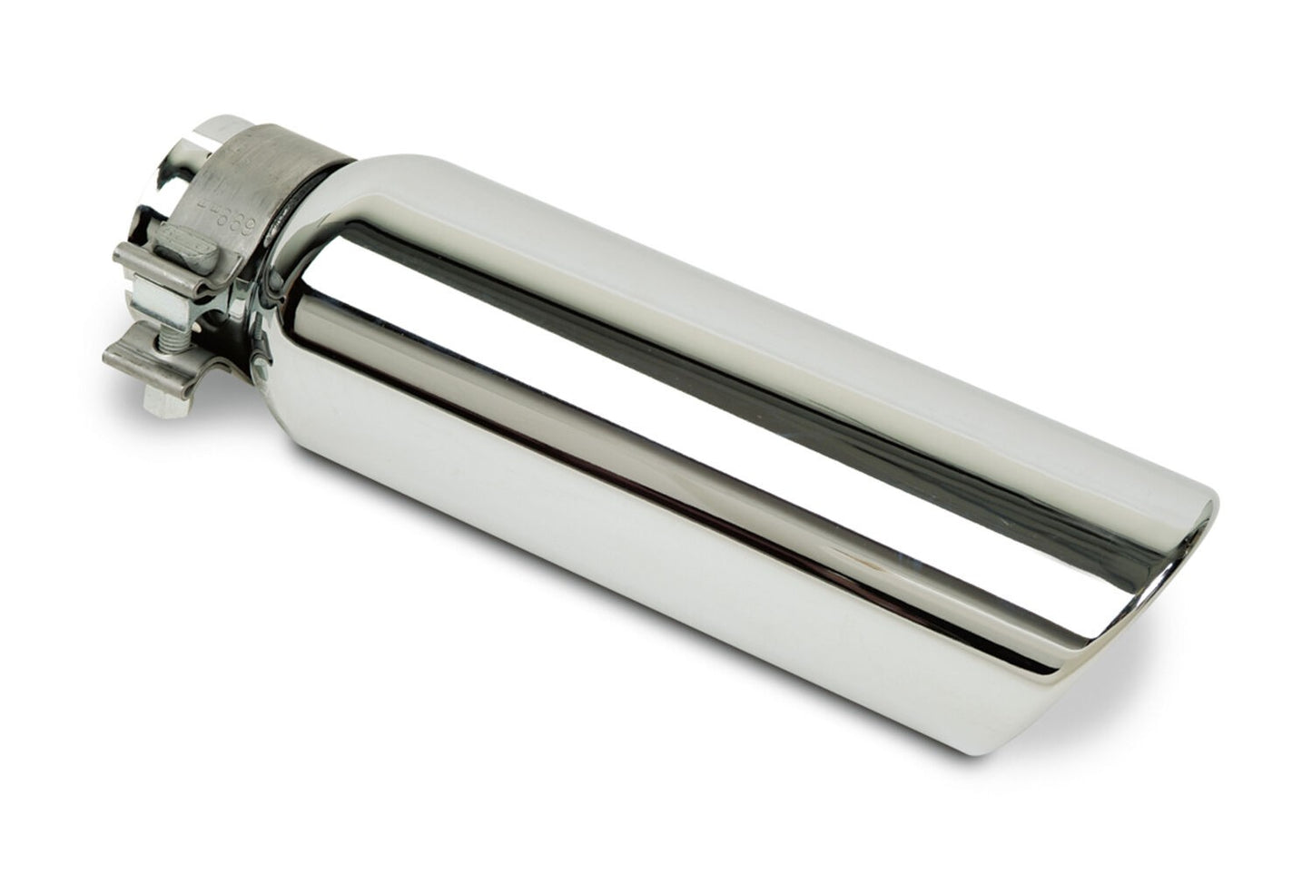 Stainless Steel Exhaust Tip 14 Inch Inlet Size: 2 1/4 Inch Outlet Size: 4.0 Inch Polished Stainless Steel Go Rhino