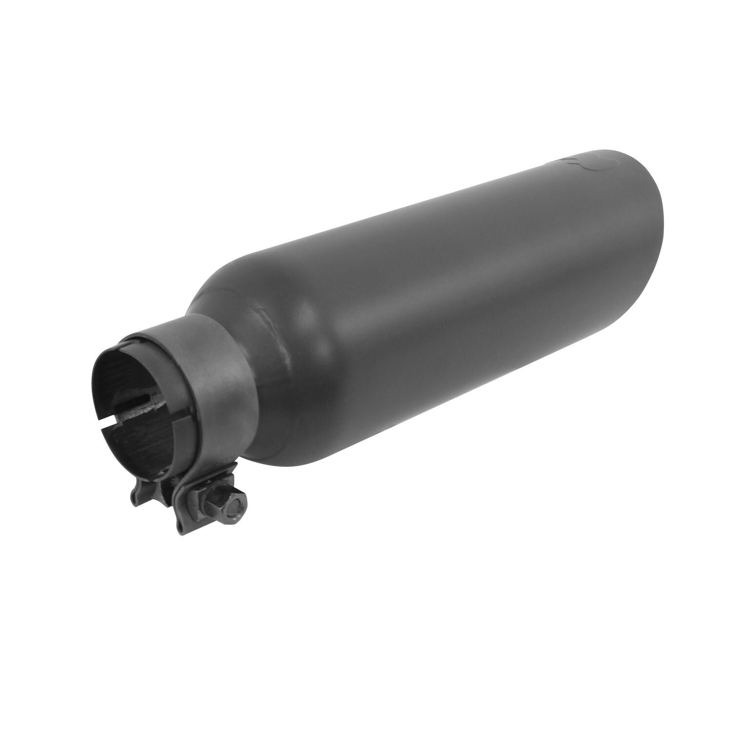 Black Powder Coated Stainless Steel Exhaust Tip Textured Black Go Rhino-3