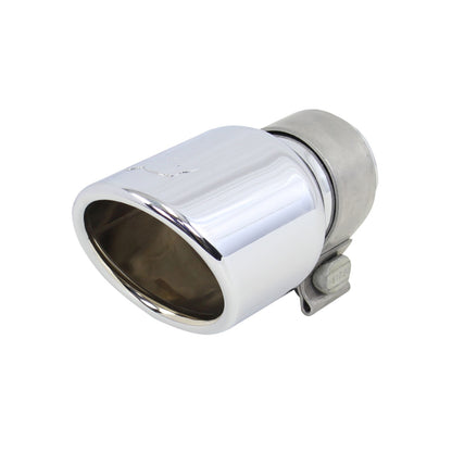 Stainless Steel Exhaust Tip 6 Inch Inlet Size: 2.0 Inch Outlet Size: 3.0 Inch Polished Stainless Steel Go Rhino-1