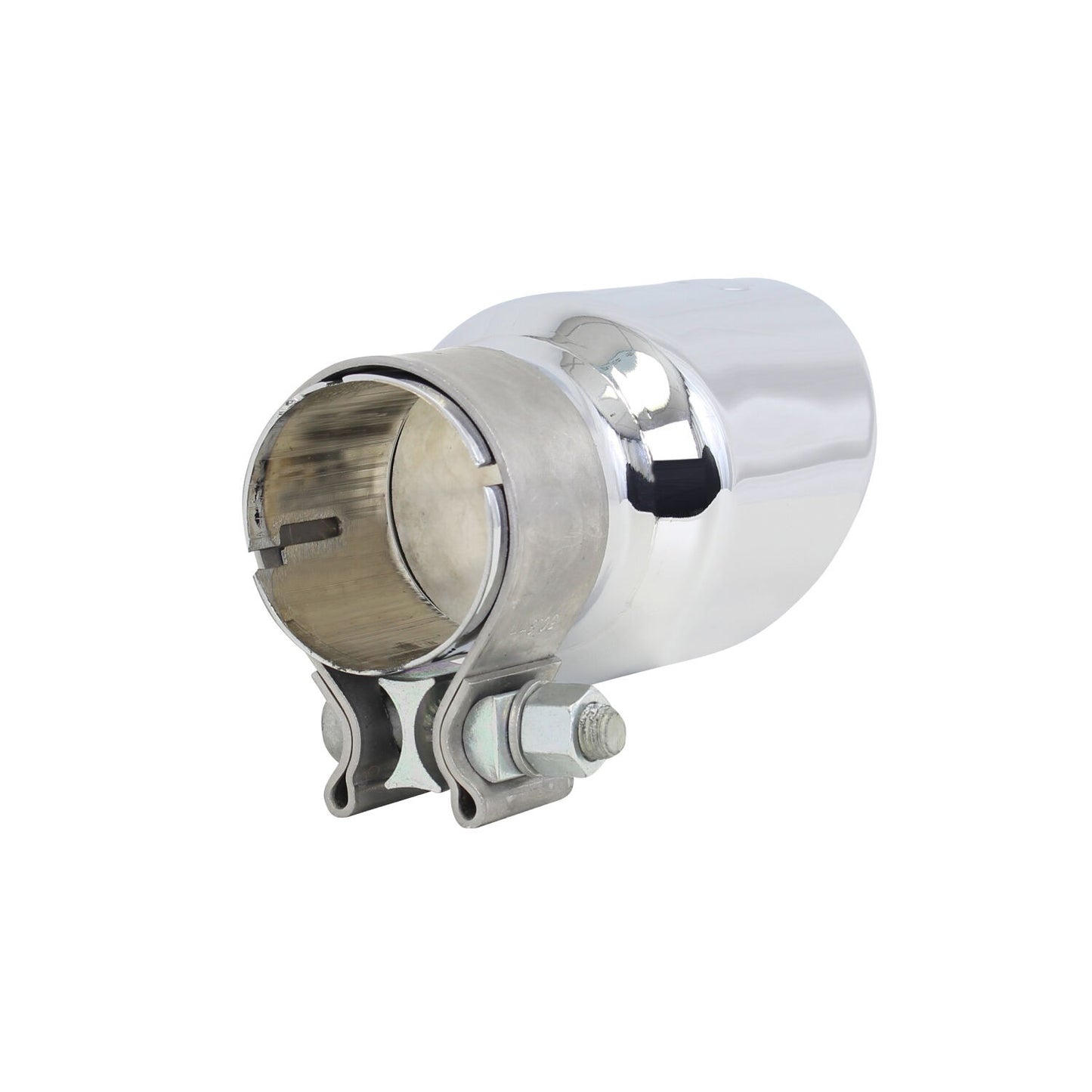 Stainless Steel Exhaust Tip 6 Inch Inlet Size: 2.0 Inch Outlet Size: 3.0 Inch Polished Stainless Steel Go Rhino-4