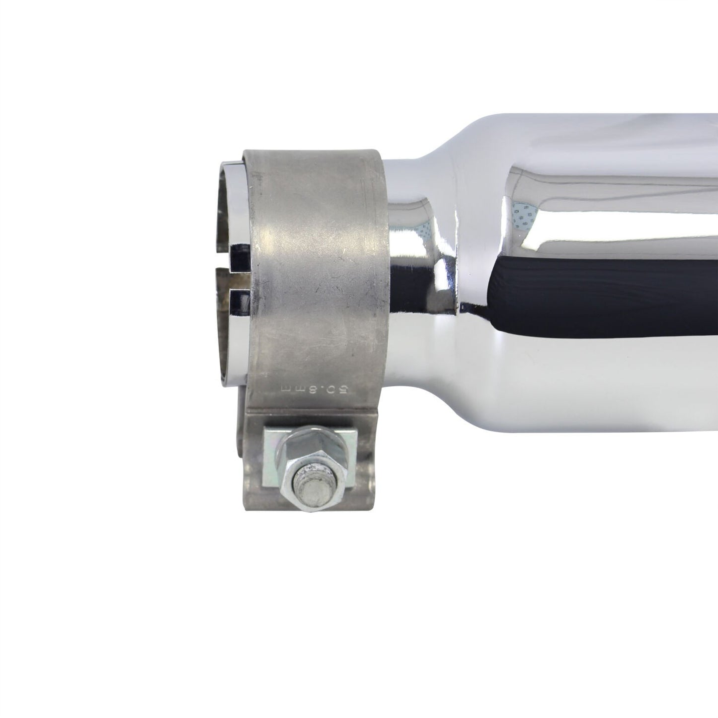 Stainless Steel Exhaust Tip 6 Inch Inlet Size: 2.0 Inch Outlet Size: 3.0 Inch Polished Stainless Steel Go Rhino-5