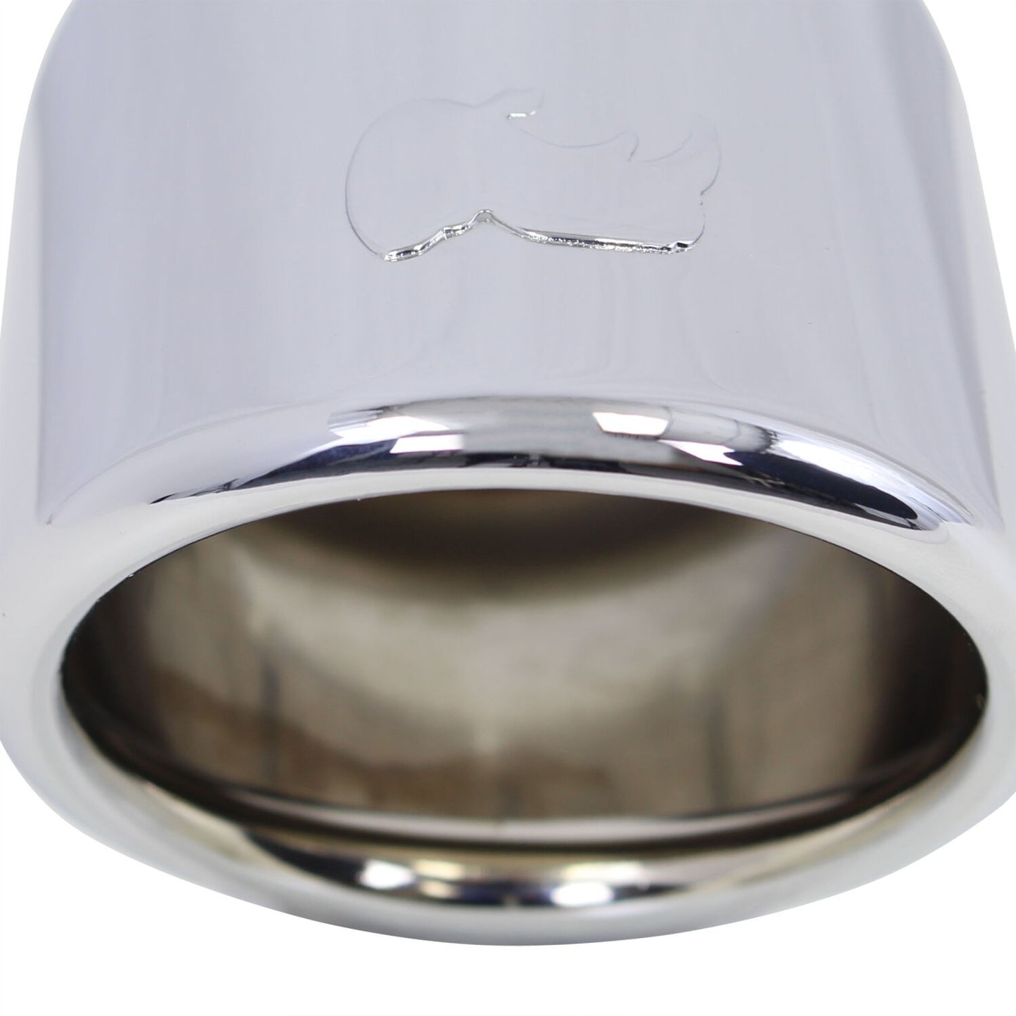 Stainless Steel Exhaust Tip 6 Inch Inlet Size: 2.0 Inch Outlet Size: 3.0 Inch Polished Stainless Steel Go Rhino-6