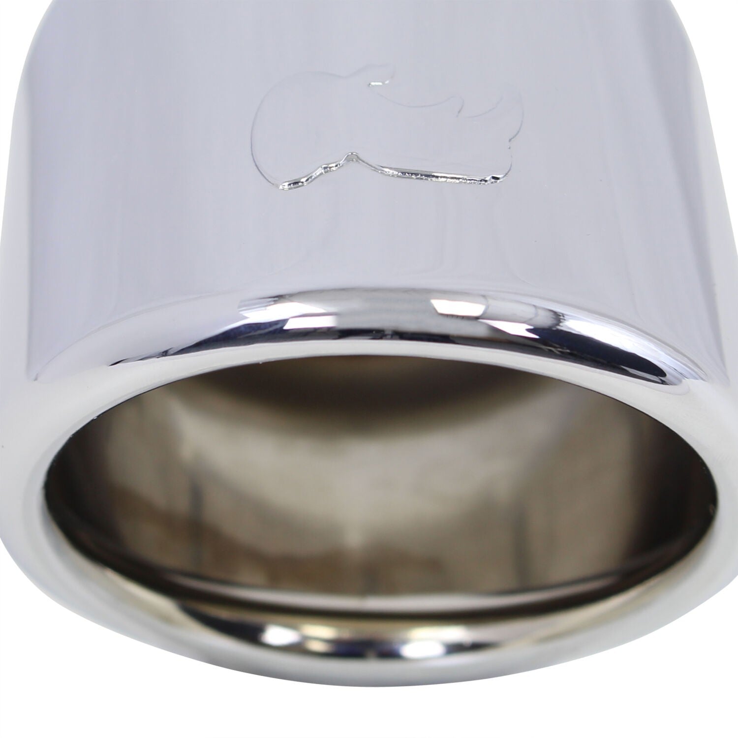 Stainless Steel Exhaust Tip 6 Inch Inlet Size: 2.0 Inch Outlet Size: 3.0 Inch Polished Stainless Steel Go Rhino-6