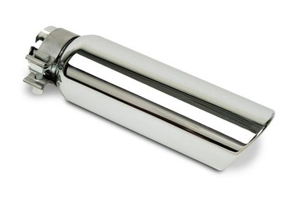 Stainless Steel Exhaust Tip 10 Inch Inlet Size: 3.0 Inch Outlet Size: 4.0 Inch Polished Stainless Steel Go Rhino