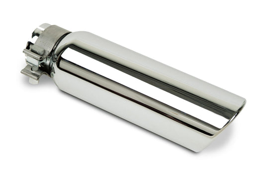 Stainless Steel Exhaust Tip 10 Inch Inlet Size: 3.0 Inch Outlet Size: 4.0 Inch Polished Stainless Steel Go Rhino