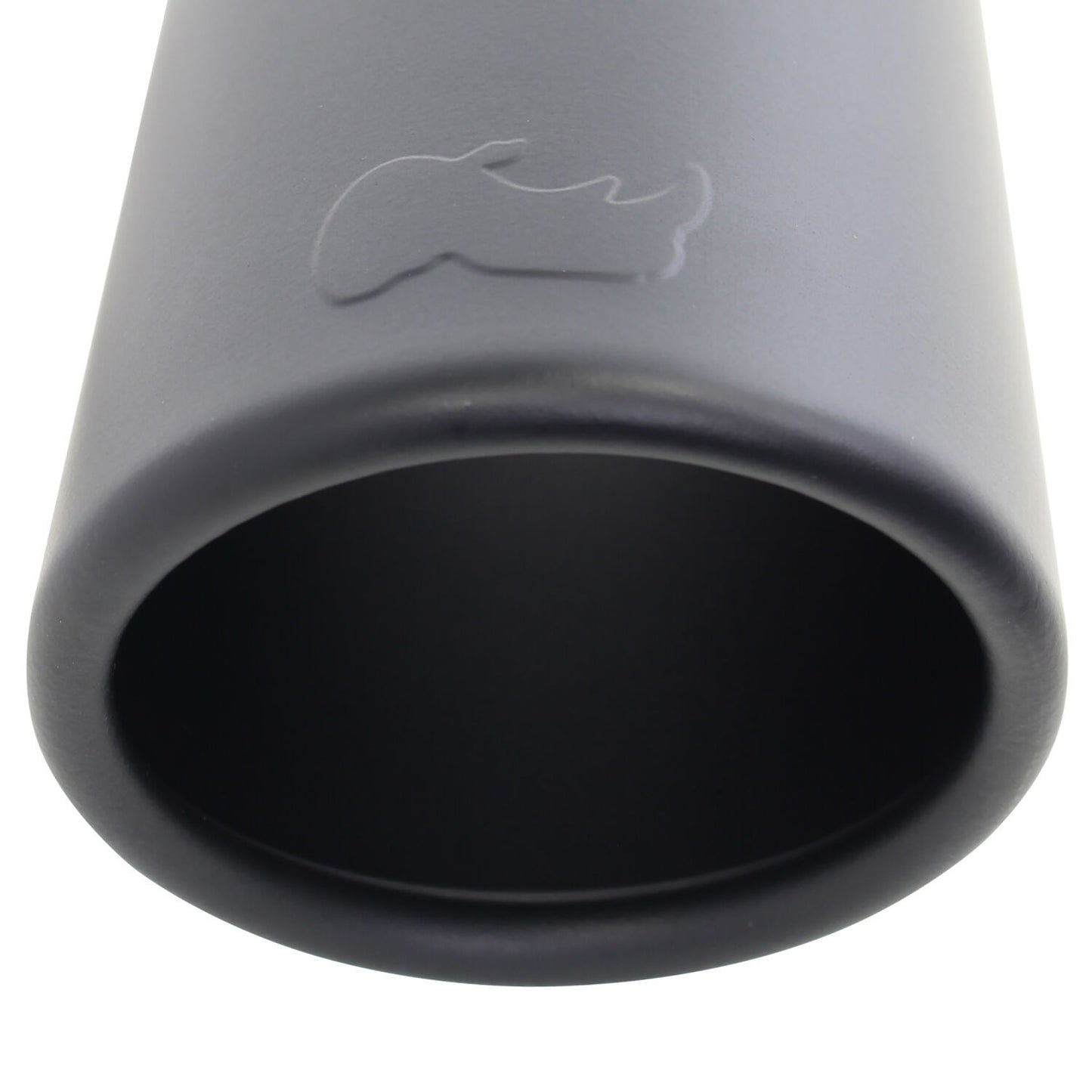 Black Powder Coated Stainless Steel Exhaust Tip 14 Inch Inlet Size: 3.0 Inch Outlet Size: 4.0 Inch Textured Black Go Rhino-2