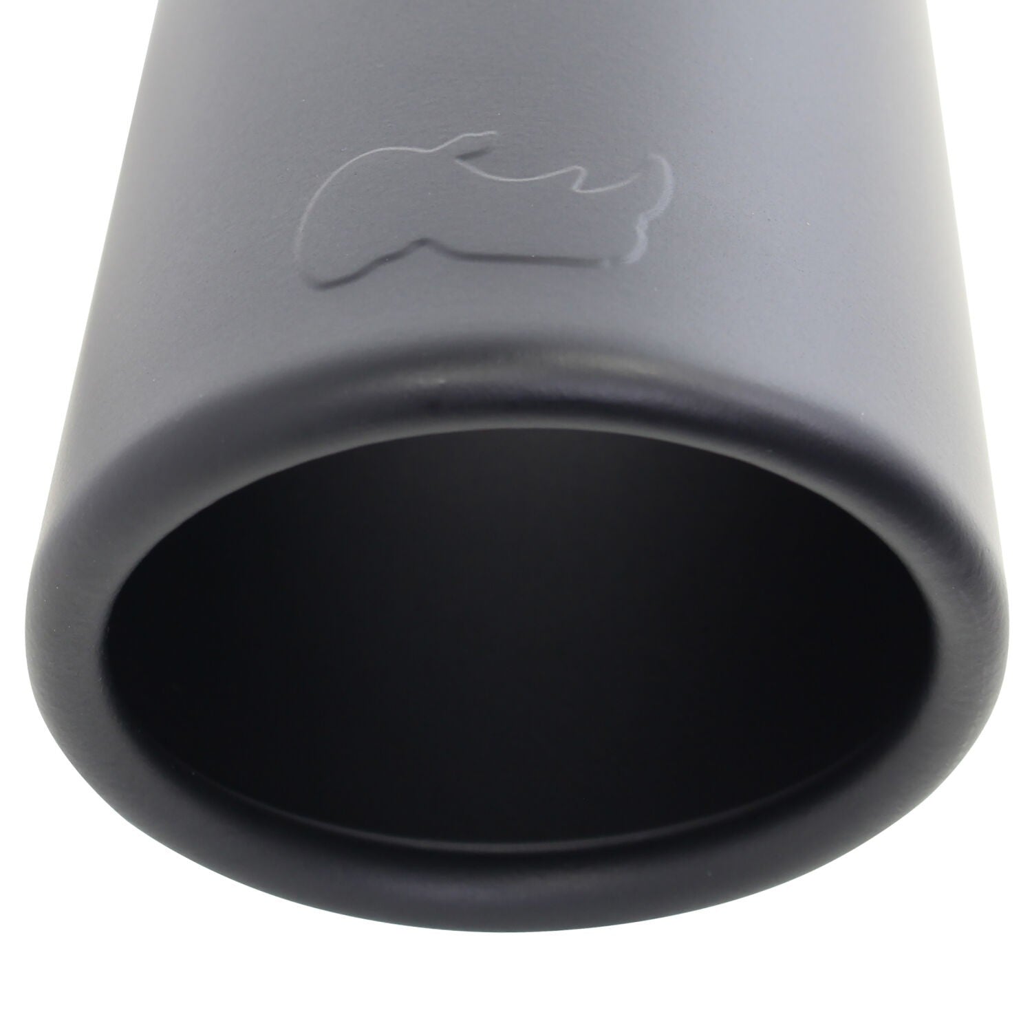Black Powder Coated Stainless Steel Exhaust Tip 14 Inch Inlet Size: 3.0 Inch Outlet Size: 4.0 Inch Textured Black Go Rhino-2