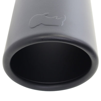 Black Powder Coated Stainless Steel Exhaust Tip 14 Inch Inlet Size: 3.0 Inch Outlet Size: 4.0 Inch Textured Black Go Rhino-2