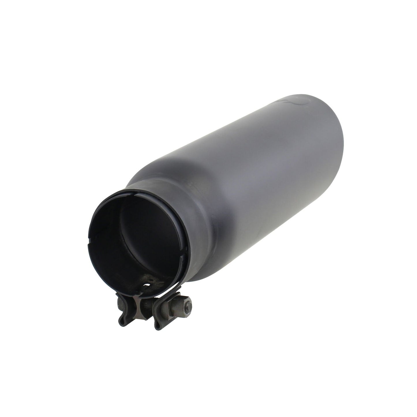 Black Powder Coated Stainless Steel Exhaust Tip 14 Inch Inlet Size: 3.0 Inch Outlet Size: 4.0 Inch Textured Black Go Rhino-4