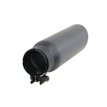 Black Powder Coated Stainless Steel Exhaust Tip 14 Inch Inlet Size: 3.0 Inch Outlet Size: 4.0 Inch Textured Black Go Rhino-4