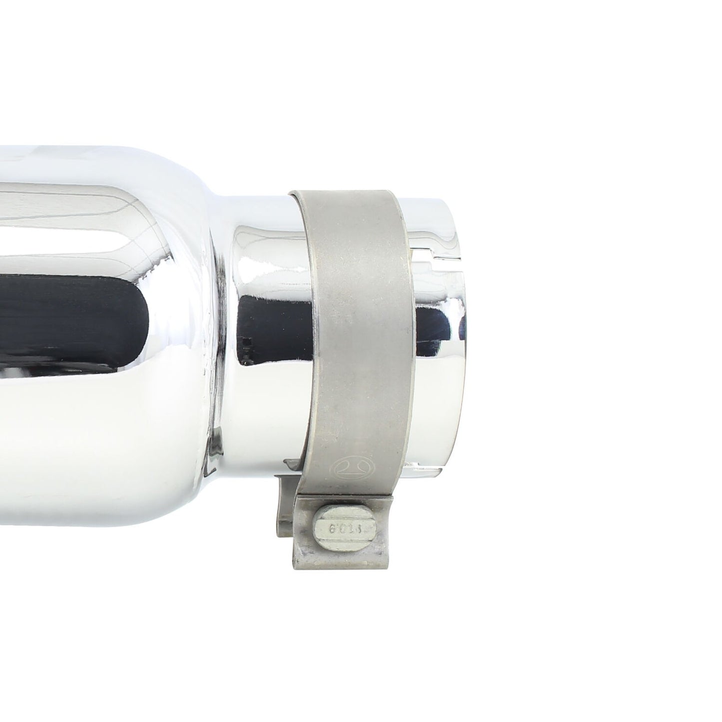 Stainless Steel Exhaust Tip 14 Inch Inlet Size: 3 1/2 Inch Outlet Size: 5.0 Inch Polished Stainless Steel Go Rhino-1