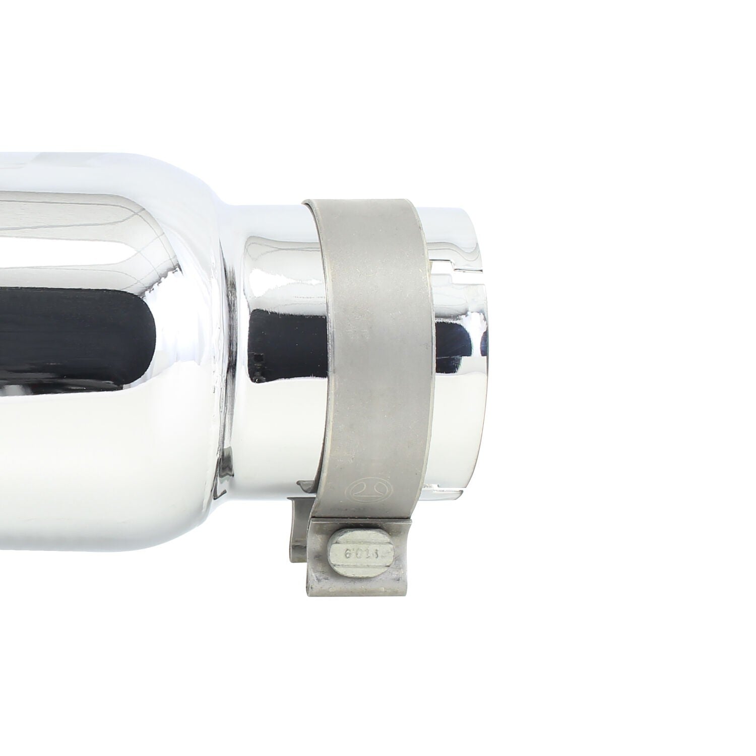 Stainless Steel Exhaust Tip 14 Inch Inlet Size: 3 1/2 Inch Outlet Size: 5.0 Inch Polished Stainless Steel Go Rhino-1