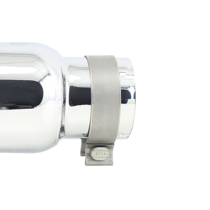 Stainless Steel Exhaust Tip 14 Inch Inlet Size: 3 1/2 Inch Outlet Size: 5.0 Inch Polished Stainless Steel Go Rhino-1