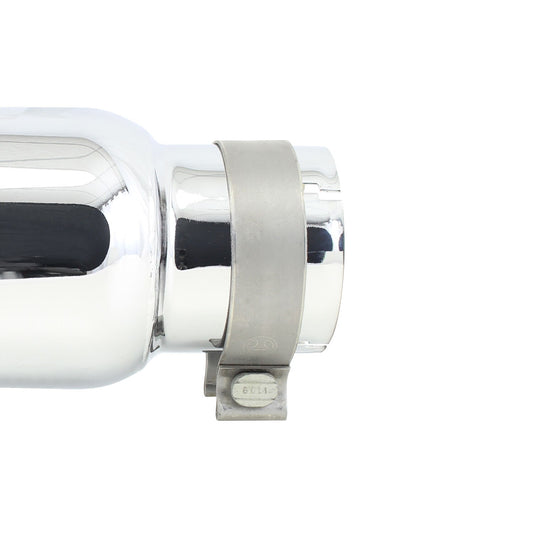 Stainless Steel Exhaust Tip 14 Inch Inlet Size: 3 1/2 Inch Outlet Size: 5.0 Inch Polished Stainless Steel Go Rhino-1